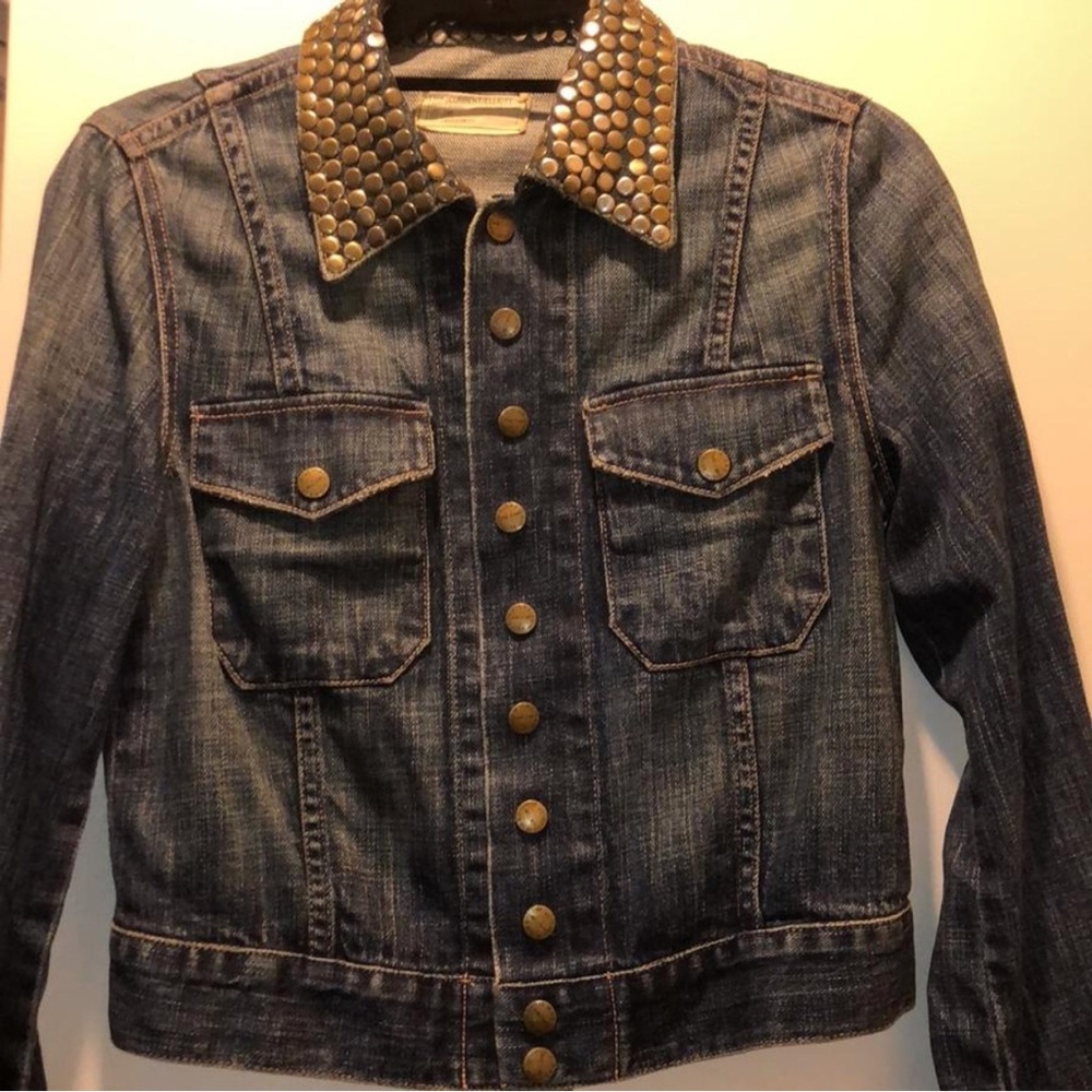 Current/Elliott Mint Condition Stud Denim Jacket - image 6